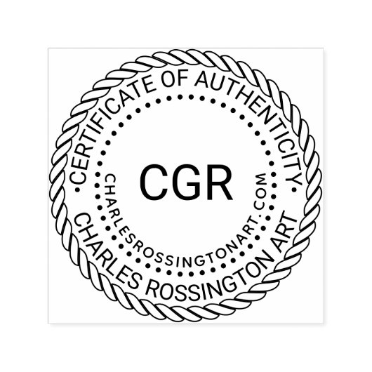 3 Init "Certificate of Authenticity" #5 Name URL Permastempel (Design)