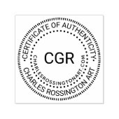 3 Initial "Certificate of Authenticity" Name URL Permastempel (Design)