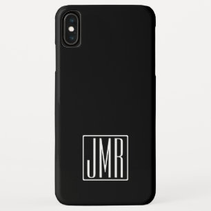 3 Initialmonogramm Schwarz/Weiß (oder Farbtöne) Case-Mate iPhone Hülle