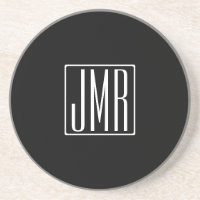 3 Initialmonogramm | Schwarz/Weiß (oder Farbtöne)