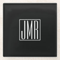 3 Initialmonogramm | Schwarz/Weiß (oder Farbtöne)