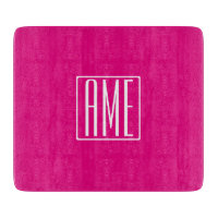 3 Initialmonogramm | Weiß auf heiß rosa