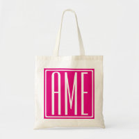 3 Initialmonogramm | Weiß auf heiß rosa
