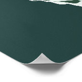 3 Insekten Monarchschmetterlinge Orange & Green Poster (Ecke)