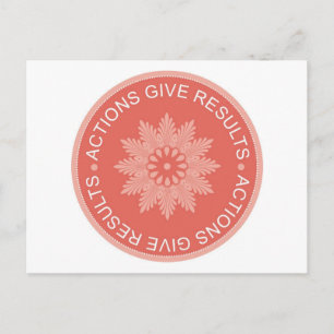 3 inspirierende Wörterbucheinträge ~Aktionen geben Postkarte