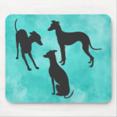 3 Italienische Windhunde Mousepad (Vorne)