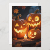 3 Jack-O-Lanterns-Karte Dankeskarte (Vorne/Hinten)