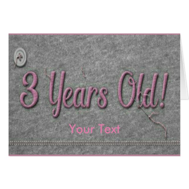 3 Jahre alt (Vorderseite (Horizontal))