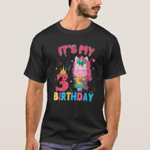 3 Jahre alt 3. Geburtstag Einhorn Girls Phantastis T-Shirt