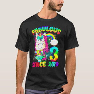 3 Jahre alt Einhorn 3. Geburtstag Einhorn Girl Sin T-Shirt