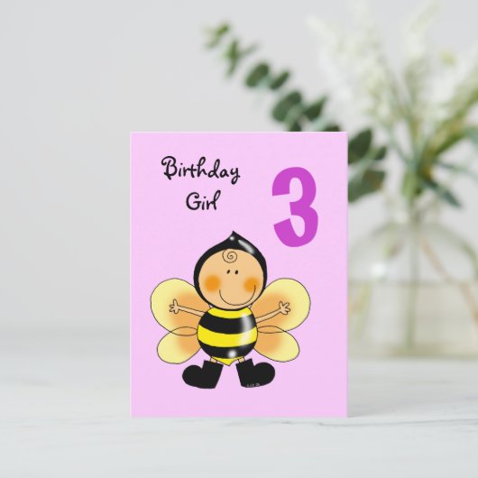 3 Jahre alte Geburtshelferin Postkarte (Stehend Vorderseite)