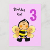 3 Jahre alte Geburtshelferin Postkarte (Vorderseite)