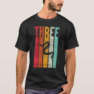 3 Jahre alte Geburtstagsnake Whisperer Phyton Boa T-Shirt