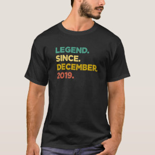 3 Jahre alte Legende Seit Dezember 2019 3. Geburts T-Shirt