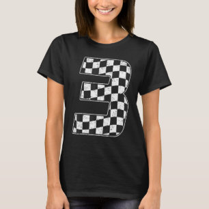 3 Jahre alte Pit Crew 3. Geburtstag Boy Racing T-Shirt