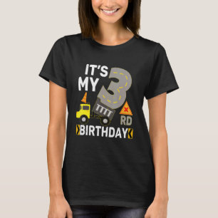 3 Jahre alter Junge Es ist mein 3. Geburtstagsbau T-Shirt