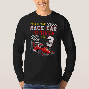 3 Jahre altes Formel Race Auto 3. Geburtstag 1 T-Shirt