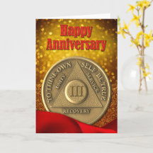 3 Jahre OM Coin Glitzer Happy Jubiläum