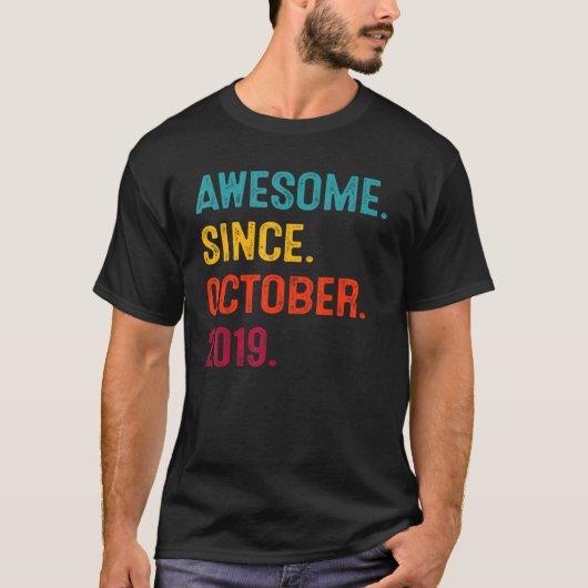 3 Jahre Phantastisch seit Oktober 2019 3. Geburtst T-Shirt (Vorderseite)