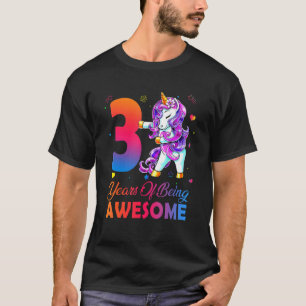 3 Jahre Phantastisches Einhornblüten seit 20 T-Shirt