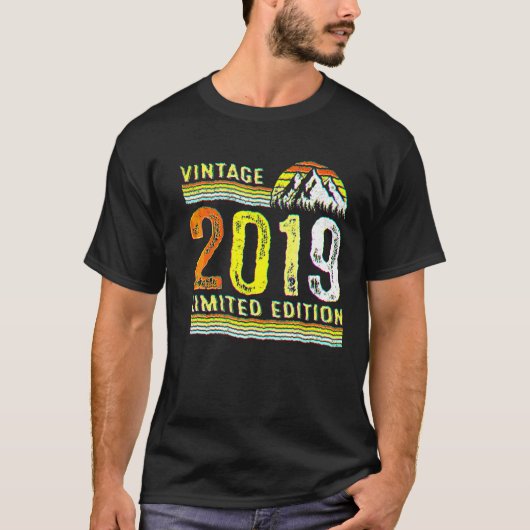 3 Jahre Vintag 2019 3. Geburtstag T-Shirt (Vorderseite)