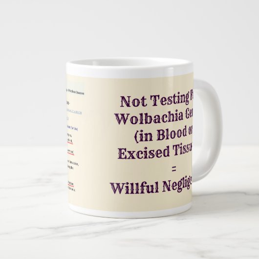 > 3 Jahre = Willful Negligence by RoseWrits Jumbo-Tasse (Vorderseite Rechts)
