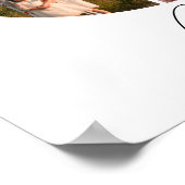 3 Jahre zusammen Foto Collage Hochzeit Jahrestag Poster (Ecke)