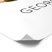 3 Jahre zusammen Foto Collage Hochzeit Jahrestag Poster (Ecke)