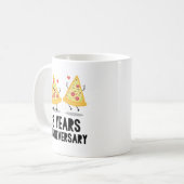 3. Jahrestag 3 Jahre Kaffeetasse (Vorderseite Links)