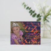 3-jährig-Prinzessin Birthday Invites mit Rückseite Einladung (Stehend Vorderseite)