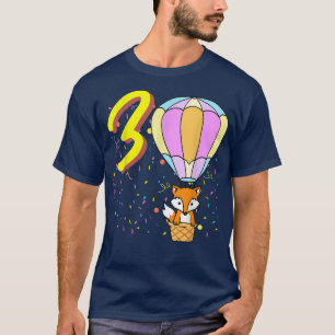 3-jähriger Ballon zum Geburtstag T-Shirt