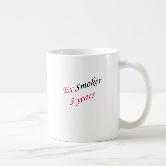 3-jähriger Exraucher Kaffeetasse (Rechts)