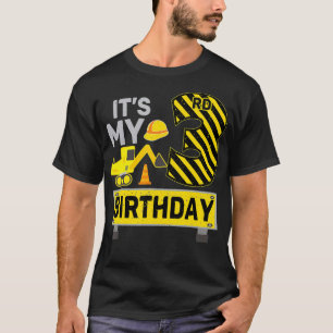 3-jähriger Junge Es ist mein 3. Geburtstag Baustel T-Shirt