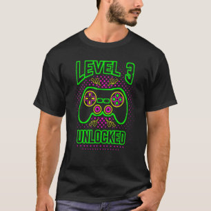 3-jähriges 3-jähriges Videospiel Geburtstagsparty T-Shirt