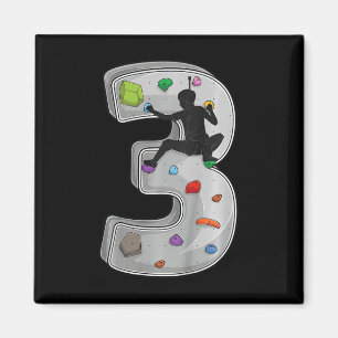 3-jähriges Kletterabenteuer zum 3. Geburtstag C Magnet