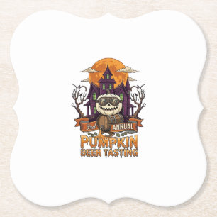 3. jährliche Kürbisbier-Verkostung Halloween Spuk Untersetzer