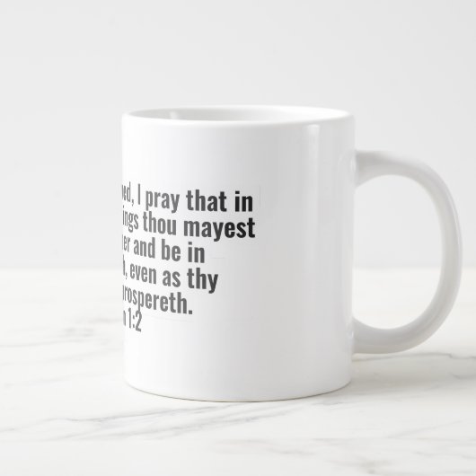 3 John 1:2 - Jumbo-Tasse (Rechts)