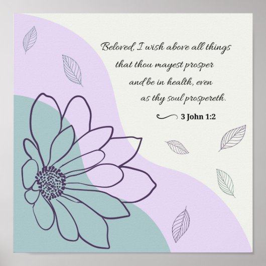 3 John 1:2 KJV Prosperity Poster (Vorne)