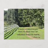 3 John 1:4 Ich habe keine größere Freude, als das Postkarte (Vorderseite)