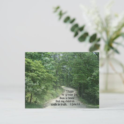3. John 1:4 Postkarte (Stehend Vorderseite)
