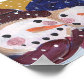 3 Jolly Snowmen Poster (Ecke)