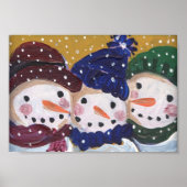 3 Jolly Snowmen Poster (Vorne)