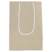 3. Jubiläum Beach Hearts Mittlere Geschenktasche Geschenktüte (Rückseite)