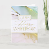 3. Jubiläum Soft Abstrakt Card des Mitarbeiters Karte (Vorderseite)