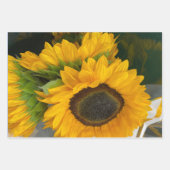 3. Jubiläum Sonnenblume Geschenkpapier Set (Vorderseite 2)