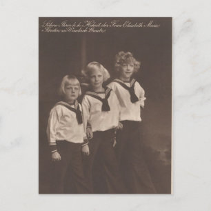 3 Jungen Habsburg / Windisch-Graetz #050H Postkarte