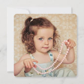 3. Jungen-Mädchen-Foto-Karte des Einladung (Rückseite)