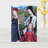 3 Jungfrauen Märtyrer in einem Garten (Detail; M 0 Karte (Gelbe Blume)