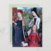 3 Jungfrauen Märtyrer in einem Garten (Einzelheite Postkarte (Vorne/Hinten)