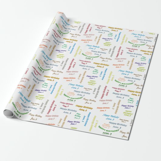 3. Juni: Geschenkpapier (Ungerollt)